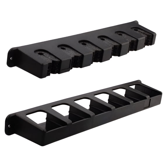 LAMIRO Boat/Home/Garage 6-Pole Black Vertical Fishing Rod Rack Holder Storage Rack Fishing Rod Storage