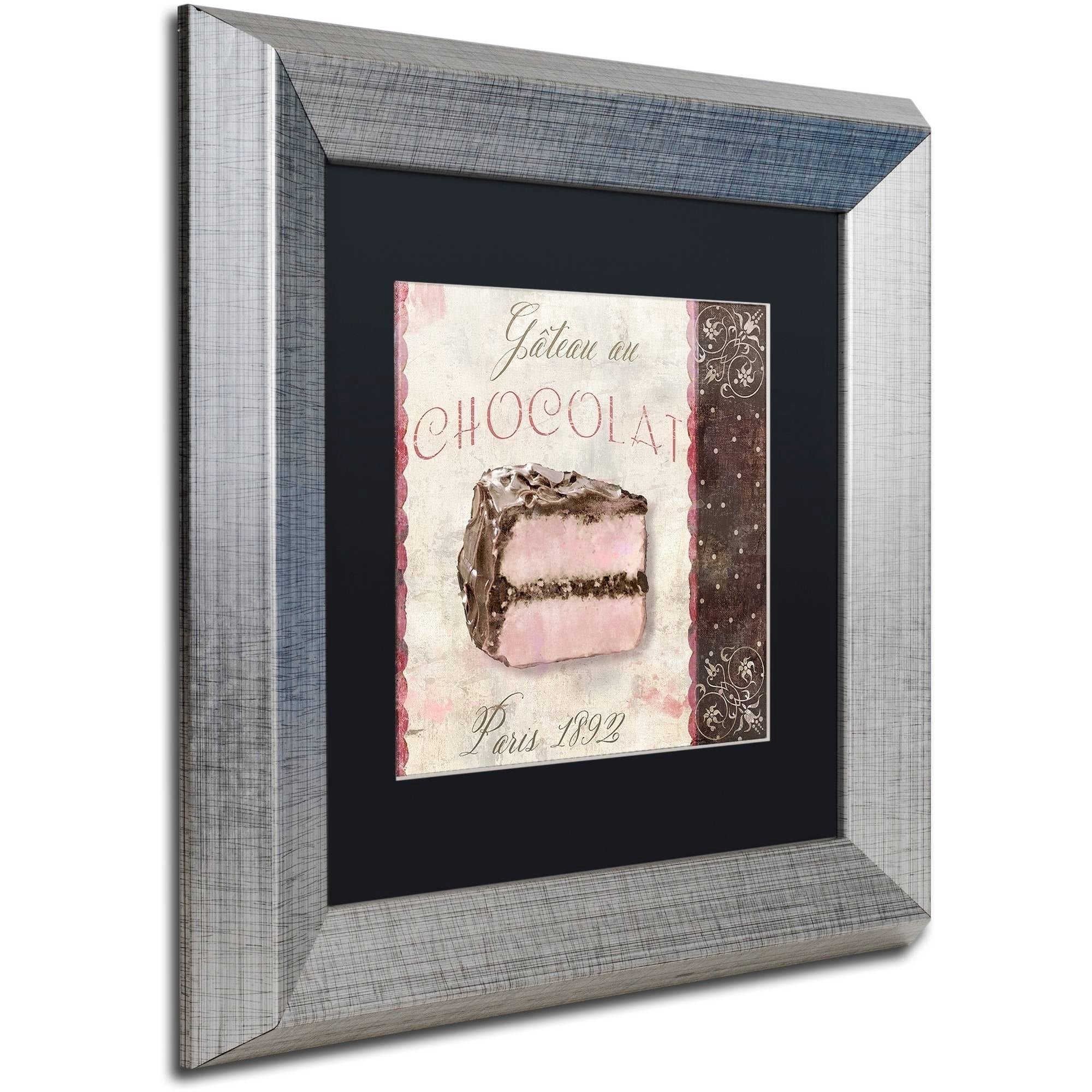 Trademark Fine Art Food & Drink Black Matted Framed Art ' Patisserie XI ' by Color Bakery