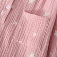 thumbnail image 6 of Uccdo 2Pcs Little Girls Boys Cotton Long Sleeve Pajamas Set Kids Button Down Printed Sleepwear Nightwear Loose Fit 3-10 Years, 6 of 8