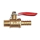thumbnail image 1 of 3xmacho A Macho 1/4 Puerto Completo Válvula De Bola De Latón Interruptor De Apagado DN8 Rojo, 1 of 4