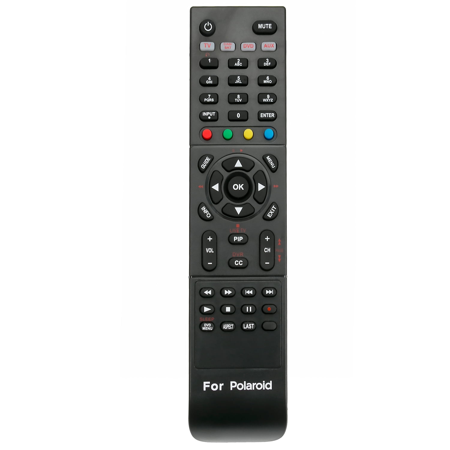 Polaroid TV RC201 Replaced Remote Control with Full Access to All