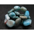 thumbnail image 3 of Natural Larimar 8-12mm Tumble Shape Smooth Cut Beads Stretchable Bracelet for Men & Women., 3 of 3