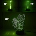 thumbnail image 3 of Butterfly Night Light LED 3D Fairy Wing Remote Control Lamp USB Festival Present Birthday Gift, 3 of 5