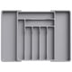 thumbnail image 1 of Organizador de cajones para cubiertos Lifewit, ampliable, gris, grande, 1 of 9