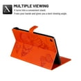 thumbnail image 5 of Dteck Folio Case for Samsung Galaxy Tab S6 Lite 10.4-inch 2020 SM-P610 P615, Embossed Butterfly PU Leather Folio Stand Case with Card Holders Cover, Orange Butterfly, 5 of 6