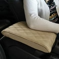 thumbnail image 1 of RXIRUCGD Leather Car Armrest Box Pad Car Center Console Cover - Armrest Box Mat, Memory Foam Leather Armrest Cover For Car, SUV/Truck/Vehicle Armrest Mat, 1 of 2
