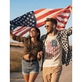 thumbnail image 5 of Men's Patriotic Shirt - Distressed USA Flag Tshirt - America T-Shirt - Cotton Blend Fabric - Crew Neck and Short Sleeve Design - 4th of July Clothing - Independence Day Shirt - Medium T-Shirt, 5 of 8