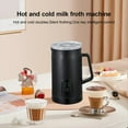 thumbnail image 3 of 4-in-1 Electric Milk Frother 400W 590ml Hot and Cold Milk Foamer Silent Operation Stainless Steel Milk US Plug A,1 * Electric Milk Frother,Black, 3 of 9