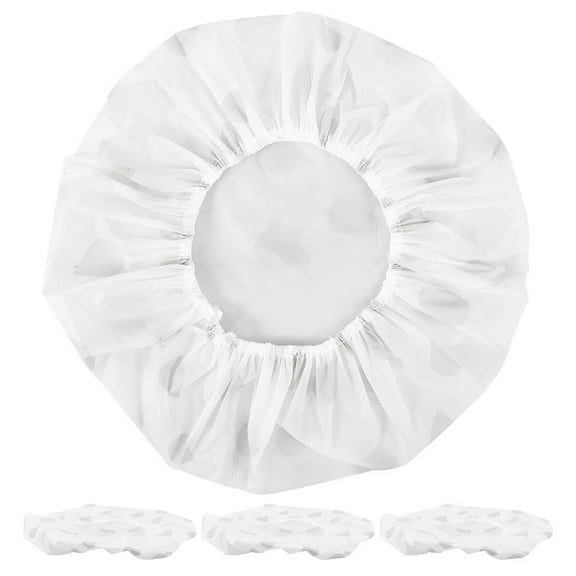 NICEXMAS 4Pcs Food Storage Bowl Covers Elastic Reusable Protective Covers for Kitchen