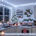 thumbnail image 5 of JMEXSUSS 33ft 100 LED White Christmas Lights, 8 Modes Connectable Clear Wire Twinkle Fairy String Lights Indoor, Plug-in Christmas String Lights Outdoor Waterproof for Christmas Wedding Party Tree, 5 of 7
