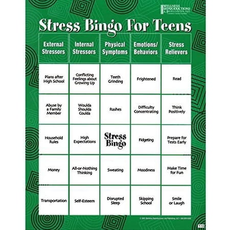 Stress Bingo for Teens: An Engaging and Educational Game About Stress and Ways to Reduce It
