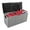 Gray, variant on 75Gal 260L Outdoor Garden Storage Box, Weather Resistant PP Resin Deck Box with Wheels, Lockable Waterproof Patio Storage Chest for Tools Cushions Toys, BLACK