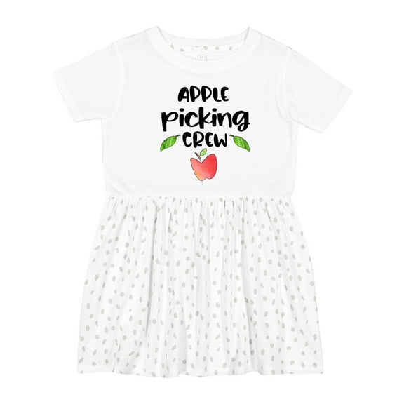 Inktastic Apple Picking Crew Girls Toddler Dress