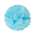 thumbnail image 2 of Wrapables® 8" Set of 5 Tissue Pom Poms Party Decorations for Weddings, Birthday Parties Baby Showers and Nursery Décor, Light Blue, 2 of 3
