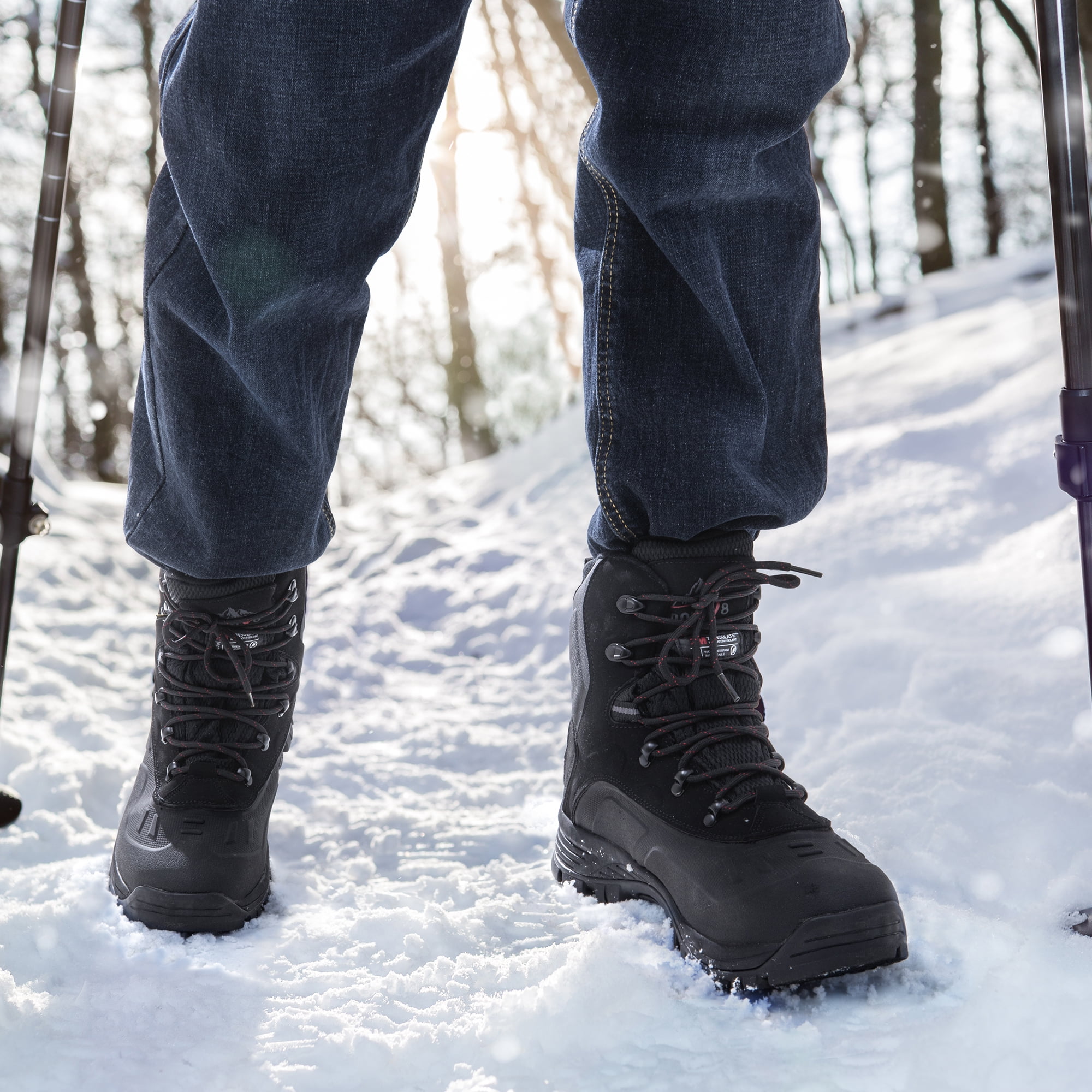 Insulated winter hiking boots best sale