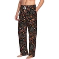 thumbnail image 2 of Daiia Floral Men's Sleep Pant with Pockets and Drawstring,Pajama Pants-Medium, 2 of 9