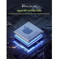 thumbnail image 3 of Cable USB C a Lightning Acevien, 15 cm, corto, paquete de 3 unidades para iPhone, 3 of 7