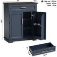 thumbnail image 4 of FAGAGA 36" Kitchen Buffet Cabinet with Storage Door , Farmhouse Wood Sideboard with Drawer for Kitchen, Dining Room, Reception Room | Cherry, 4 of 8