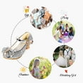 thumbnail image 4 of YUNICUS Girls Dress Shoes Wedding Party Heel Mary Jane Princess Flower Shoes (Toddler/Little Kid/Big Kid), 4 of 6