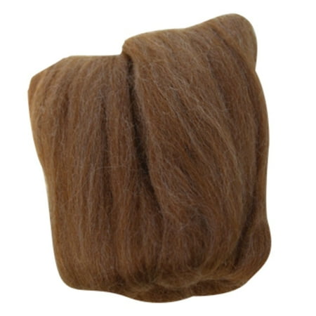 Clover Natural Wool Roving Fibers, Caramel, 0.7 oz.