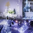 thumbnail image 5 of Morttic 50 LED 17 FT Copper Wire String Lights Battery Operated 8 Modes with Remote, Waterproof Fairy String Lights for Indoor Outdoor Home Wedding Party Decoration,Cool White, 5 of 15