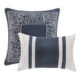 thumbnail image 7 of 8 Piece Jacquard Comforter Set-Color:Navy,Size:Cal King, 7 of 7
