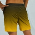 thumbnail image 6 of ibuvkizy Shorts Men,Athletic Shorts for Men Gradient Printing Hawaiian Special Print Beach Casual Trouser Shorts Pants Gold,XL, 6 of 9