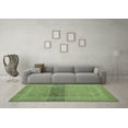 thumbnail image 3 of Ahgly Company Indoor Rectangle Abstract Turquoise Blue Modern Area Rugs, 7' x 9', 3 of 4