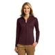 thumbnail image 1 of Chaqueta Port Authority® para mujer con textura vertical y cremallera completa. L805 Granate/ Gris Hierro Autoridad Portuaria L805, 1 of 1