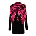 thumbnail image 3 of WXLWZYWL Halloween Cardigan for Women Plus Size Long Open Front Cardigans Halloween Pumpkin Pattern Cardigan Bat Cardigan, 3 of 4