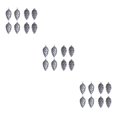 thumbnail image 3 of Destyer 8pack/lot Pine Cone Decorations Festive Pine Cone Pendant To Add Joy To Tree Dark Grey 3Set, 3 of 6