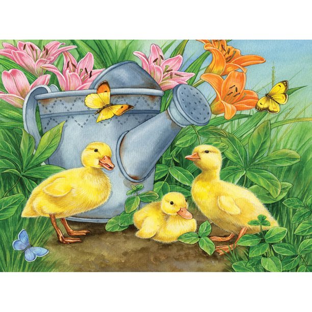 Pintura de diamantes (DE5472) Cuadro de diamantes de imitación 5D Cuadrado DIY Patos Mosaico 40x50cm FLhrweasw Nuevo
