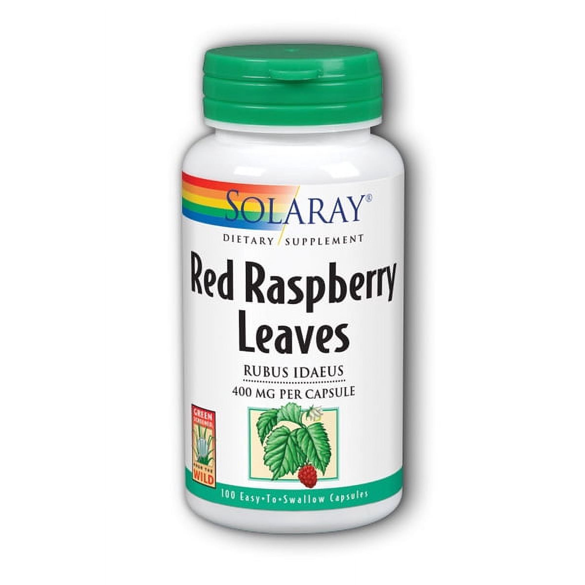 Solaray Red Raspberry Leaves 400 mg - 100 Capsules