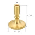 thumbnail image 2 of Uxcell Lamp Turn Switch Knob Twist Knobs Extension 0.79" x 0.59" Length 3 Pcs Brass Tone, 2 of 6