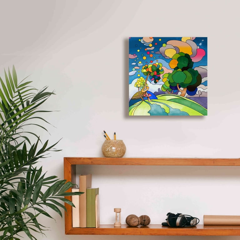 Epic Graffiti 'Pop Art Landscape 1019' by Howie Green, Canvas Wall