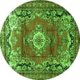 thumbnail image 1 of Ahgly Company Indoor Round Medallion Green Traditional Area Rugs, 8' Round, 1 of 1