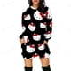 thumbnail image 3 of Vestido de suéter con estampado 3D de Hello Kitty para mujer, Sudadera con capucha de Anime japonés, vestido informal Sexy, vestido Kawaii suelto, moda de otoño, 3 of 3