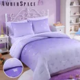 thumbnail image 5 of Amberspace gold foil Design 7-piece Bed in a Bag Comforter Set with Sheets,Purple/Silver Butterflies,Queen, 5 of 5