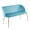 Light Blue & Gold, variant on LumiSource Fran Glam Bench, Gold/Light Blue