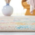thumbnail image 4 of SAFAVIEH Sequoia Adelaide Abstract Machine Washable Runner, 2'2" x 9', Blue/Gold, 4 of 8