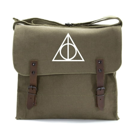 Harry Potter Deathly Hallows Symbol School Travel Medic Shoulder Messenger (Best Designer Messenger Bags)