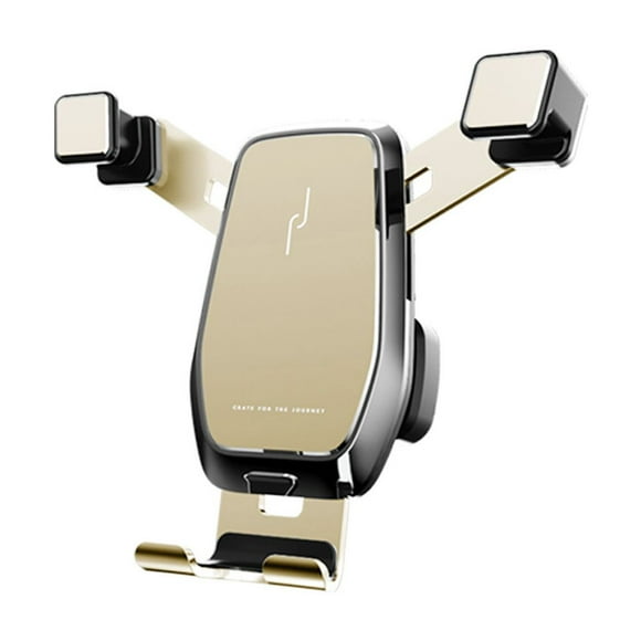 OULII Car Vent Mount Aluminium Alloy Golden 1Set for Smartphone and GPS Navigator