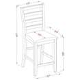 thumbnail image 5 of Counter Height Dining Set - 7 Piece Table & Chair Set - Tuscan Style Kitchen Set - 54 Inch Square Table, 5 of 5