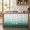 Green, variant on Kitchen Cabinet Curtains Mist Ocean Sink Skirt for Bathroom Coastal Indigo Gray Ombre Sea Waves Minimalist Dishwasher Curtain Cover Under Desk Curtain Skirt Privacy Drape for Classroom 28"x51"