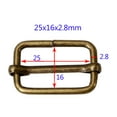 thumbnail image 3 of WASHWEPE 100Ud Hebillas De Con Rodillo Doradas De Metal Para Ajustar En Equipaje, 3 of 7