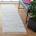 thumbnail image 2 of SAFAVIEH Rag Robynne Striped Cotton Runner Rug, Ivory/Multi, 2'3" x 12', 2 of 10