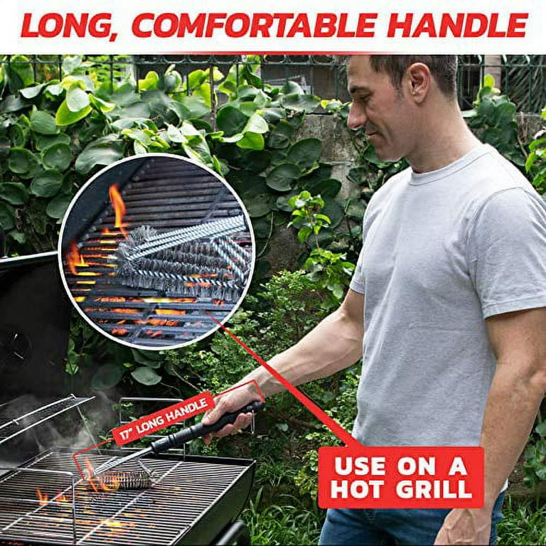Grill Cleaning Brush and Scraper Barbecue Cooking Accessories