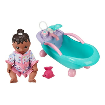 My Sweet Love Soft Baby Doll and Motorized Bathtub Set, 3 Pieces, African American