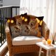 thumbnail image 5 of CaiYueKe Modern Linen Pillow Cover 45x45cm - Cute Animal Print Washable Decorative Cushion Case with Zipper for Living Room Bedroom Sofa Chair Home Decor, Cozy Soft Throw Pillow Slipcover, 5 of 7
