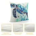 thumbnail image 4 of GOSMITH Sea Turtle Throw Pillow Cover Summer Ocean Beach Theme Decor Cushion Case Super Soft Marine Animals Decorative Pillow Covers for Home Sofa Couch, 4 of 5